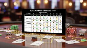 Blackjack basic strategy chart – 6 decks blackjack strategia taulukko selitettynä